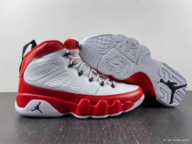 Gym Jordan 302370-160 9 Retro White Red Air 0807